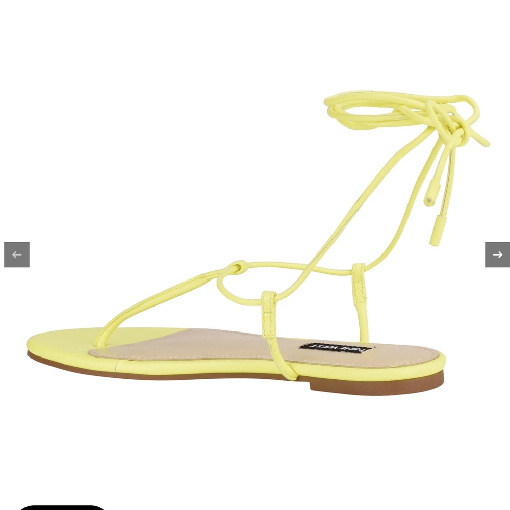 Nine West Tella Wrap Ankle Flat Sandals